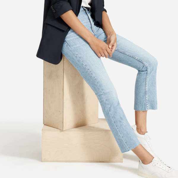 designer cropped jeans