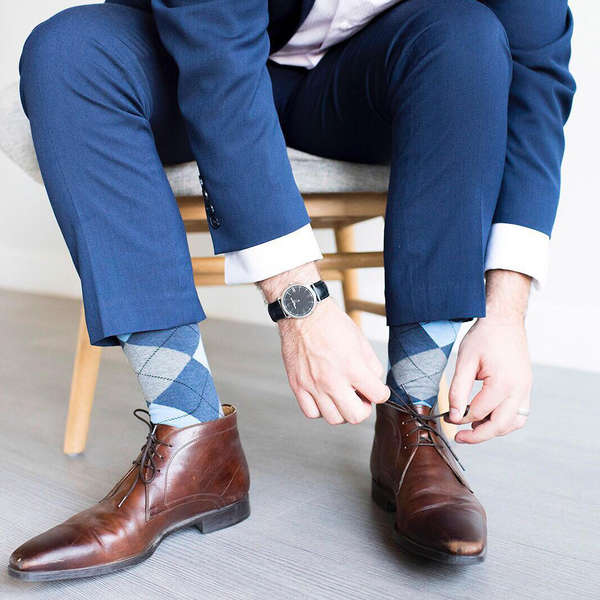 mens patterned dress socks