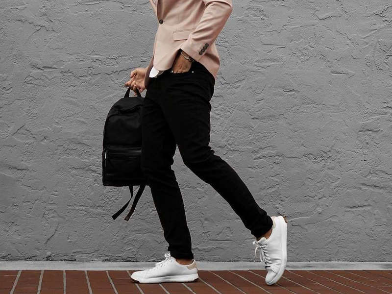 leather sneakers for work