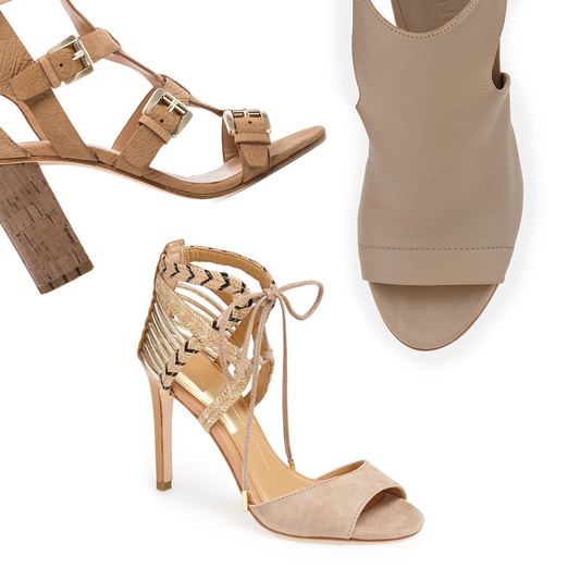 nude sandals heels