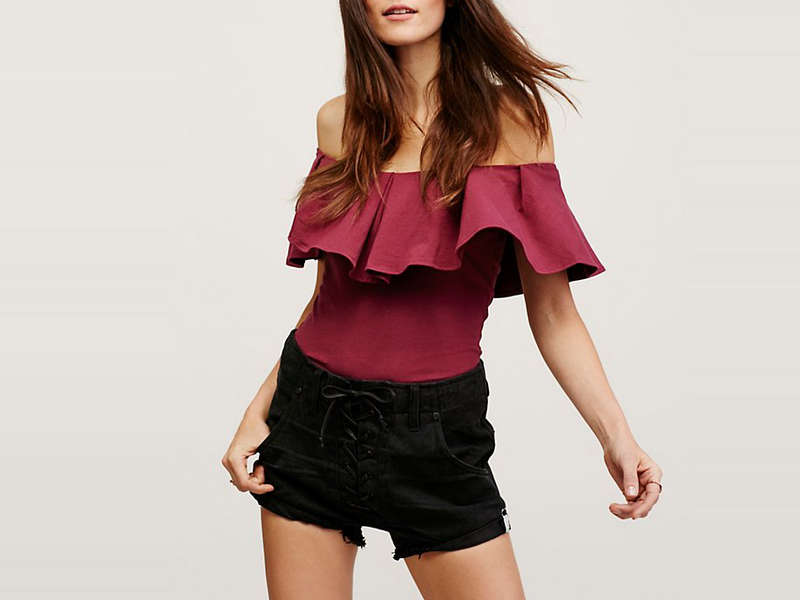 off the shoulder party tops