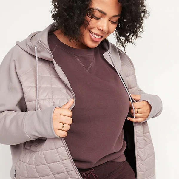 women's activewear zip up jacket