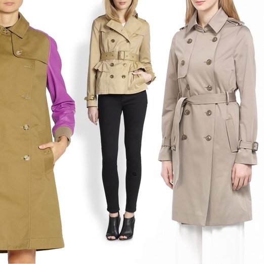 trendy trench coats