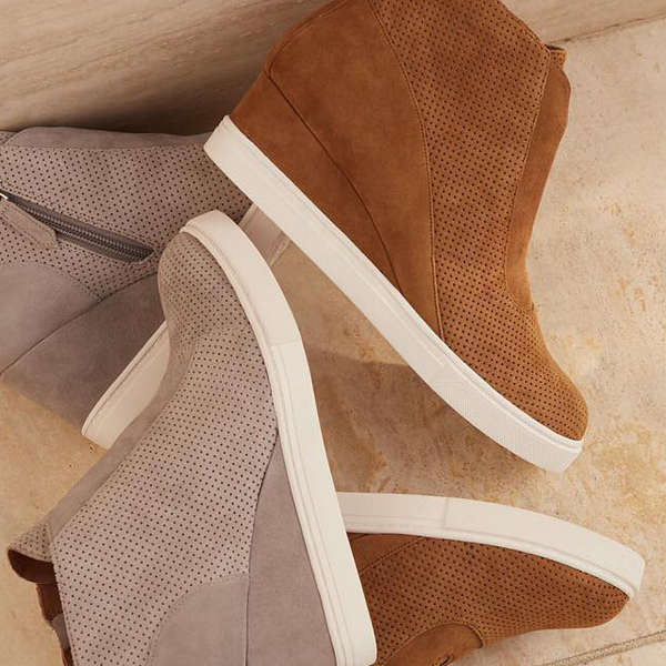 comfy wedge boots