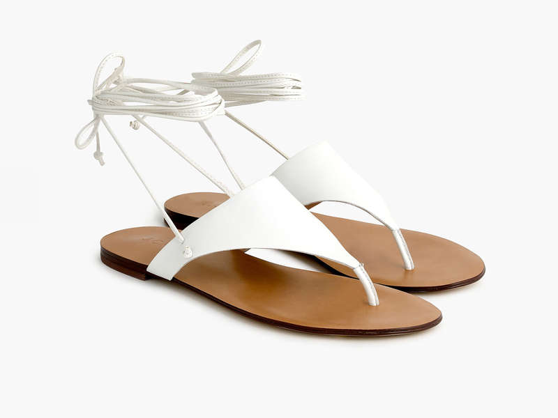 white sandals for summer