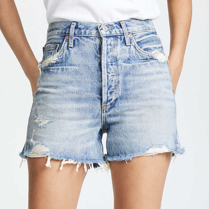 loose high waisted jean shorts