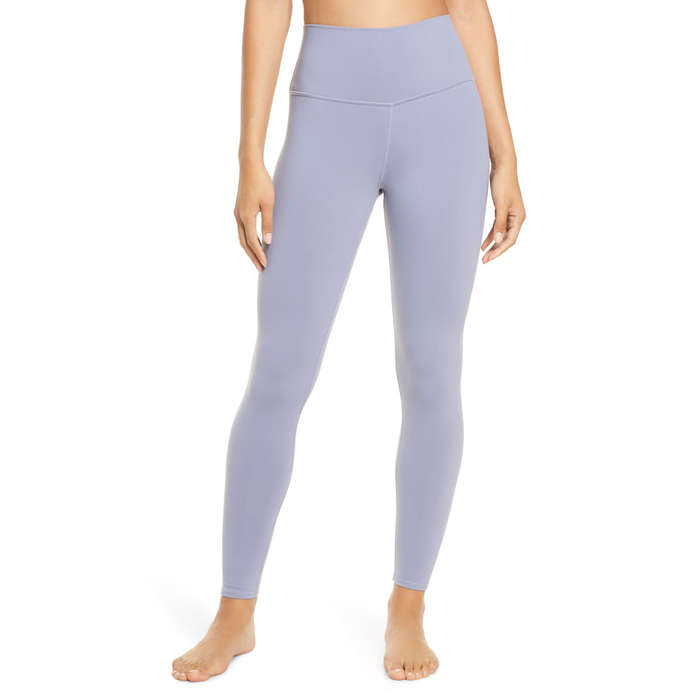 workout leggings with circle logo on back