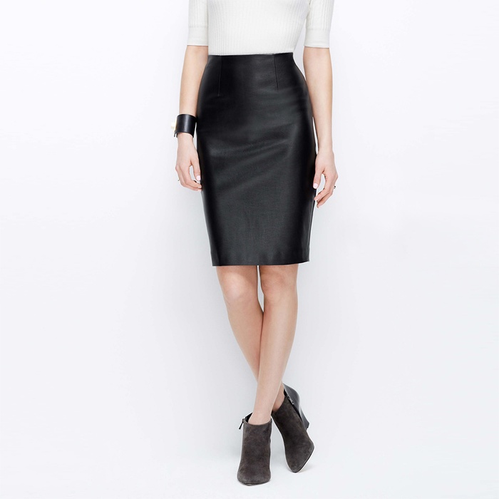 Ann Taylor Faux Leather Pencil Skirt | Rank & Style