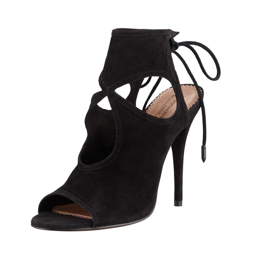 Aquazzura Sexy Thing Suede Cutout Bootie | Rank & Style