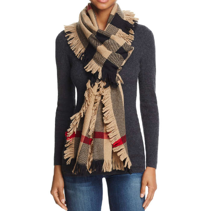 burberry scarf fringe