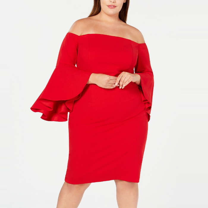 cocktail and party calvin klein plus size dresses
