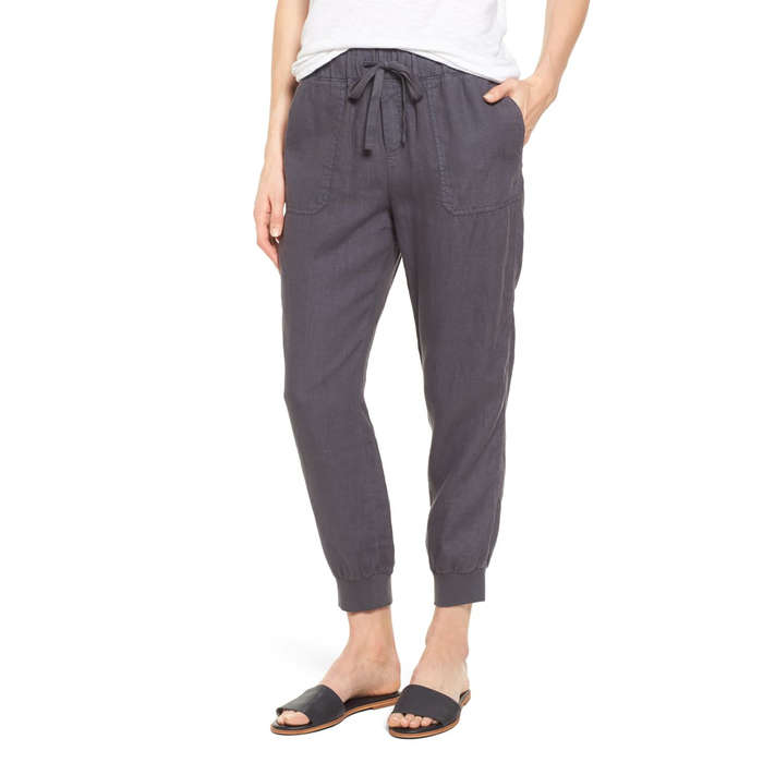 old navy linen joggers