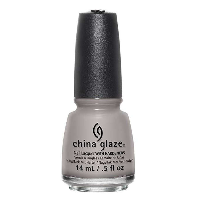 white gray nail polish