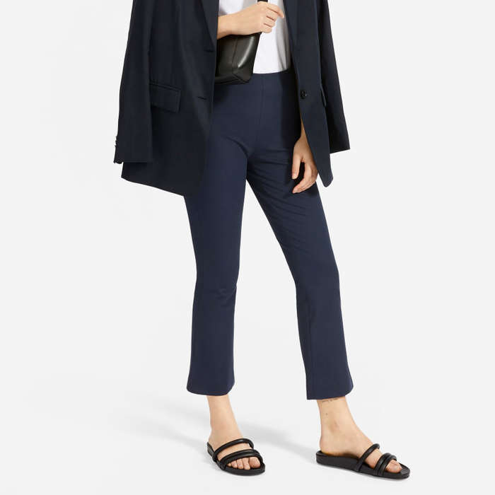 cropped work trousers