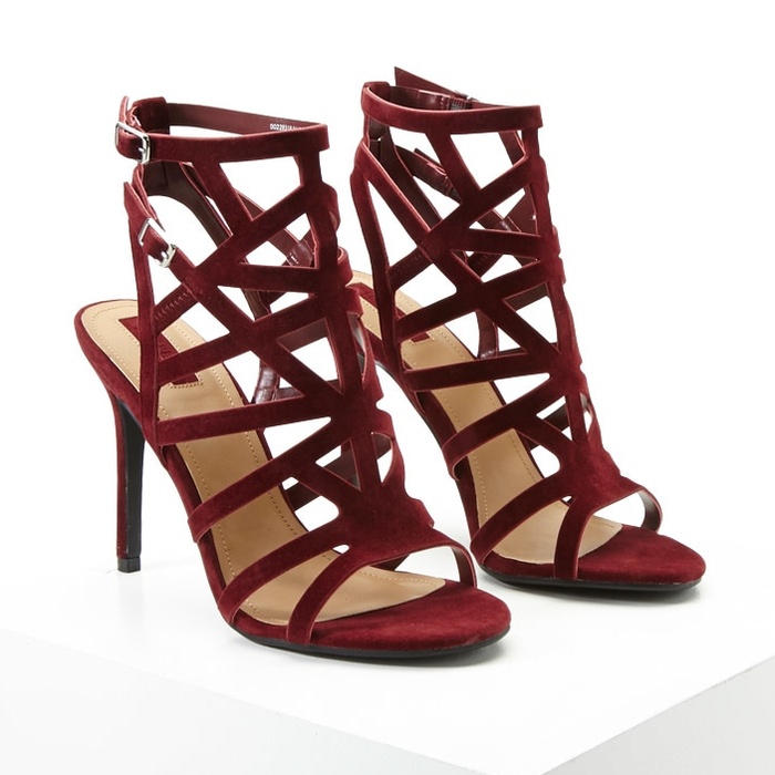 maroon heels forever 21