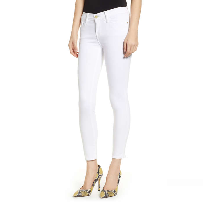 best fitting white jeans