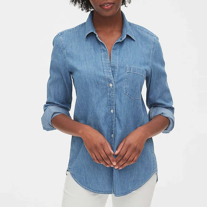 denim shirt for ladies