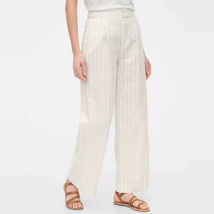 casual linen trousers ladies