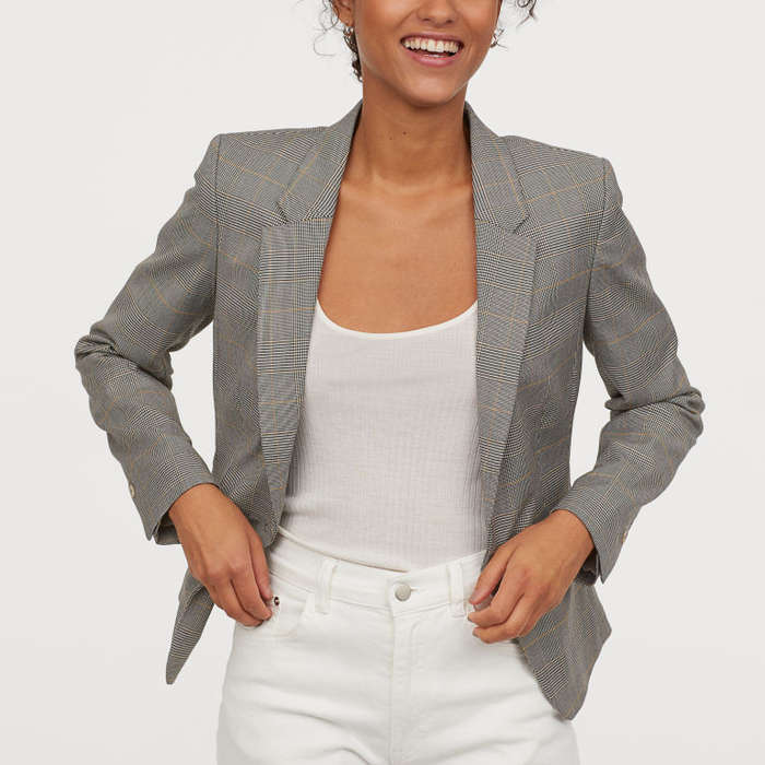 h and m fitted blazer