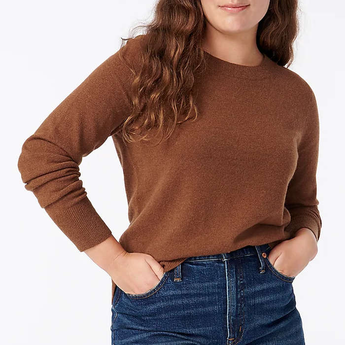 charter club cashmere crewneck sweater