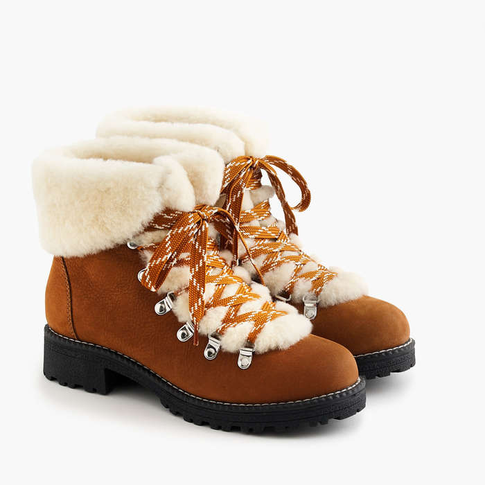 shearling boots