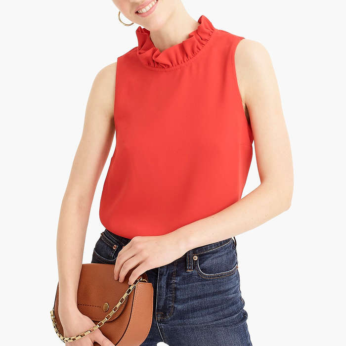 high mock neck top