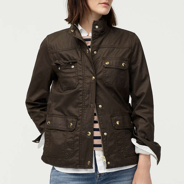 plus size field jacket