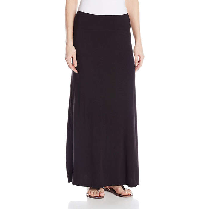 jersey knit maxi skirt