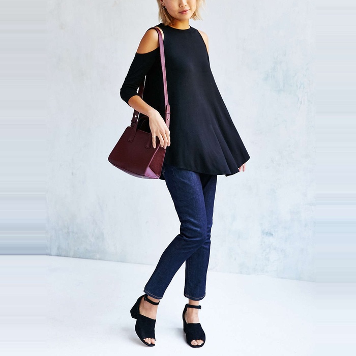 cold shoulder tunic top