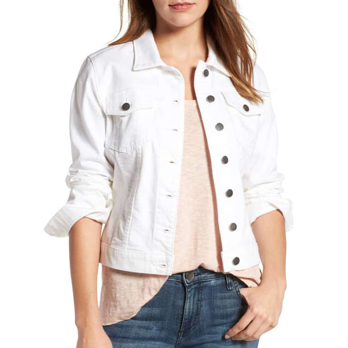 white denim jacket style