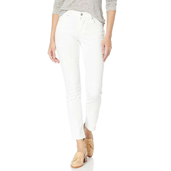 lightweight white jeans