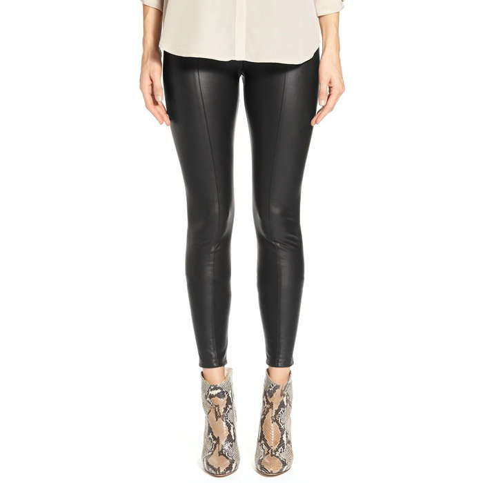 best black leather leggings