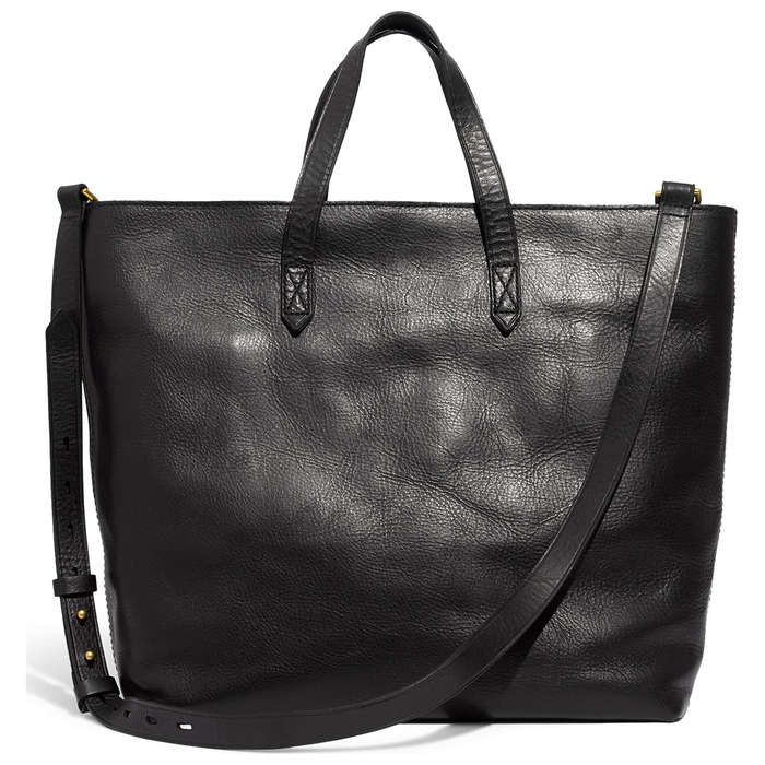 designer tote with zipper