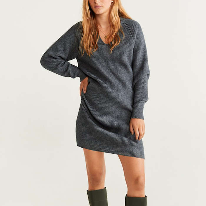 sweater dress mango