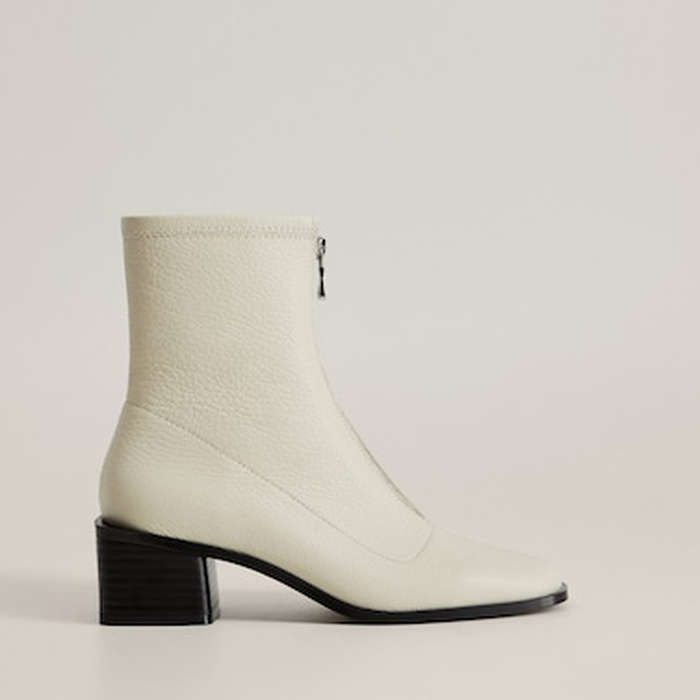 best white ankle boots