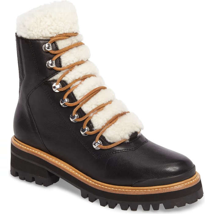lace up winter boots with fur