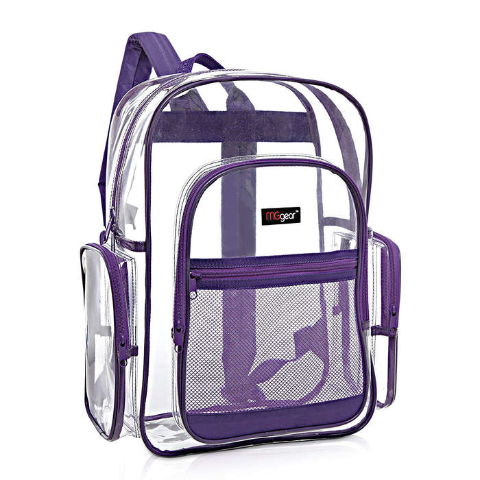 extra large heavy duty clear backpack