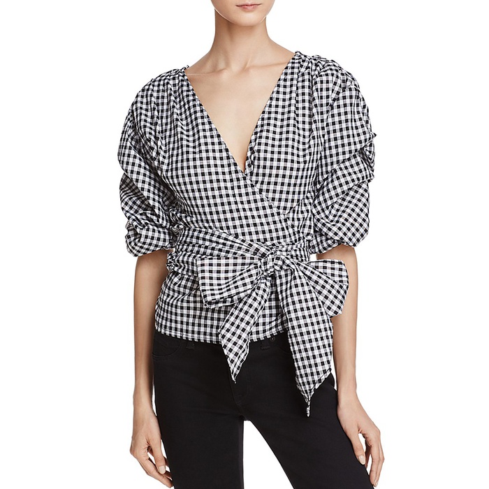 gingham tops ladies uk