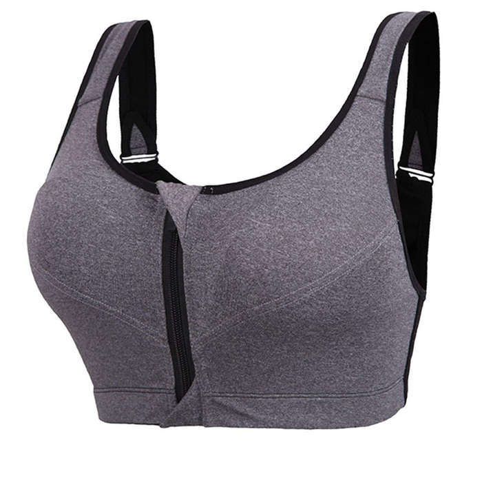 best zip front sports bra