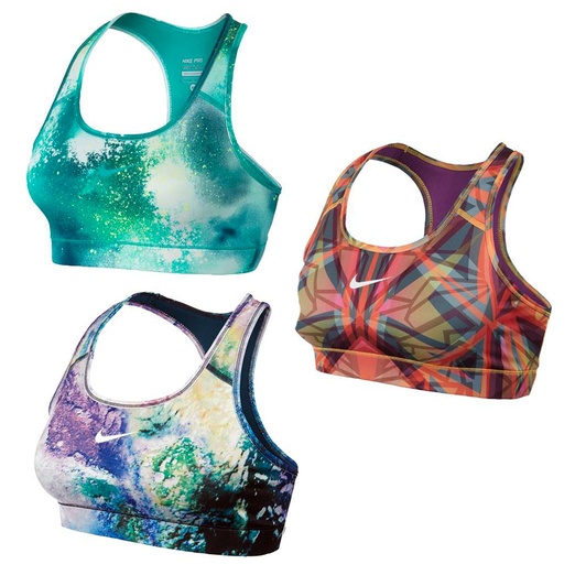 nike patterned sports bra