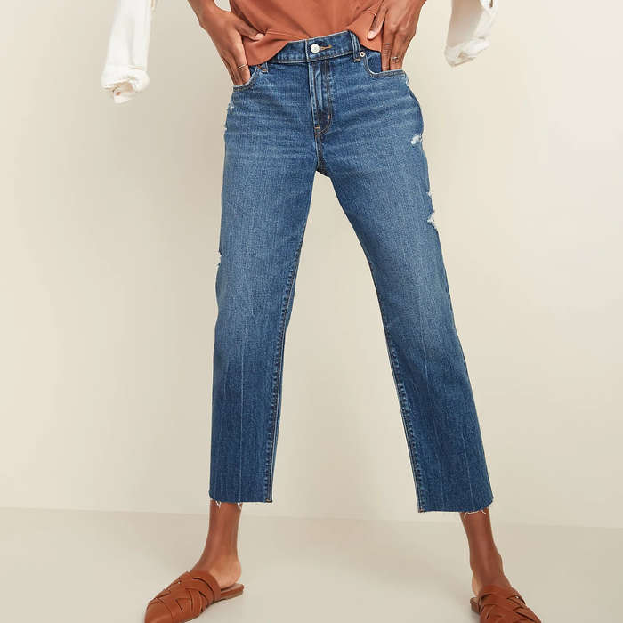 straight boyfriend jeans