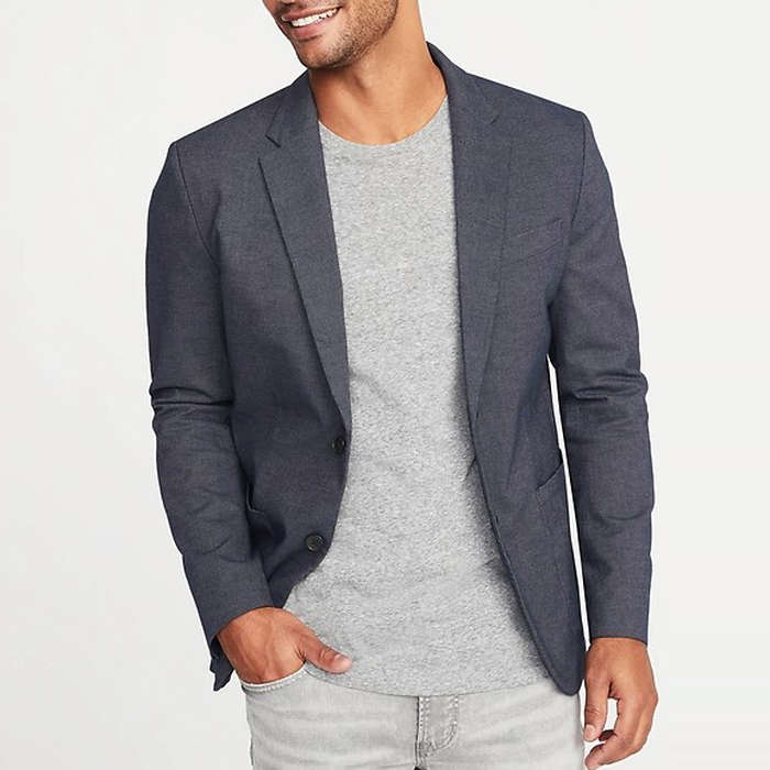casual suit jacket with jeans