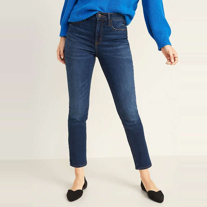 old navy curvy straight jeans