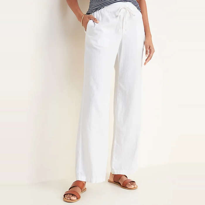 cabo linen wide leg pant