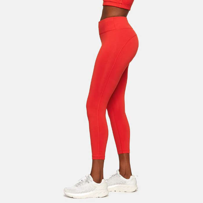 bright red workout leggings