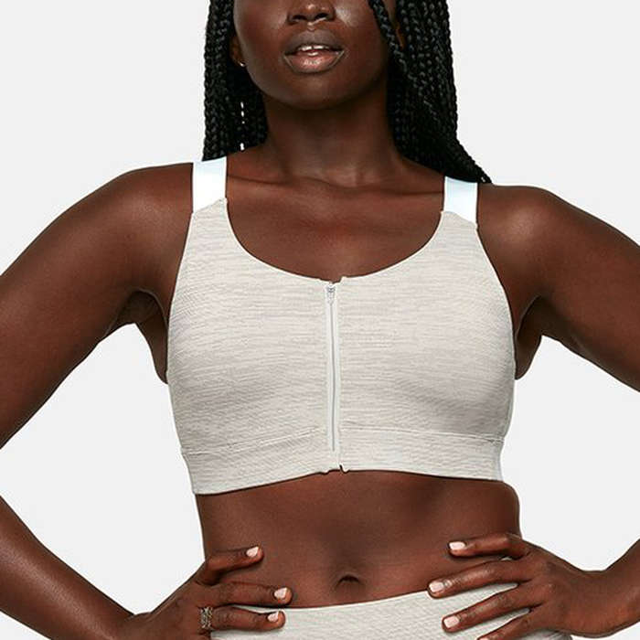 athleta front zip stealth bra