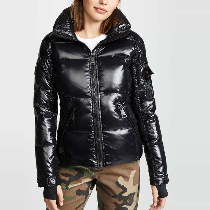 sam black puffer coat