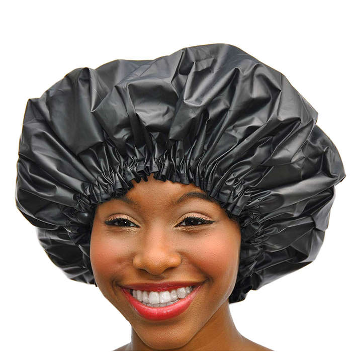 black girl shower cap