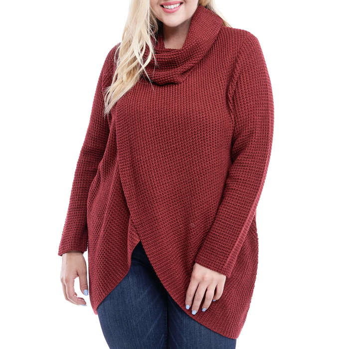 flattering sweaters for plus size