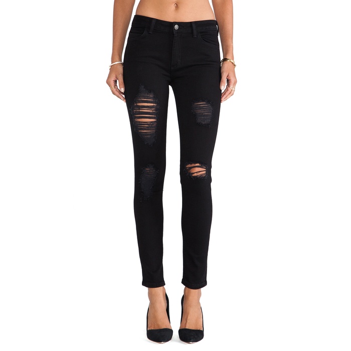 black distressed skinny jeans womens